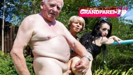 Rejuvenating Grandpa's Worn Out Cock With Granny